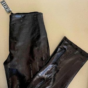 Top shop x IDOL sequin pinstriped pants